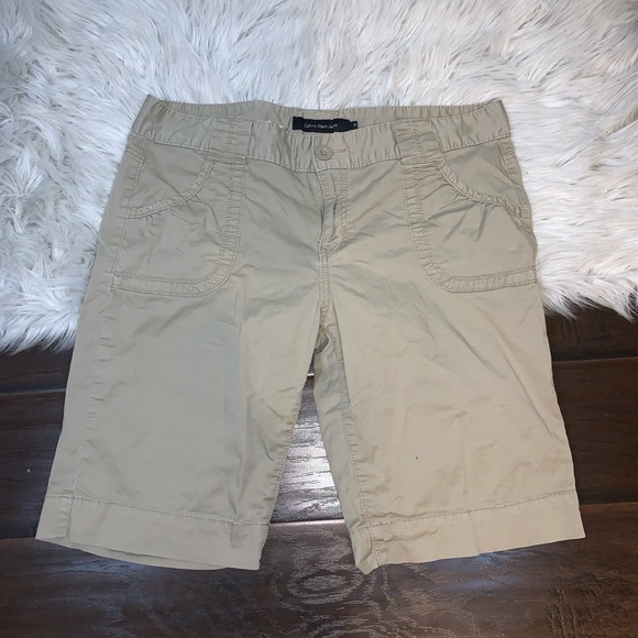 Calvin Klein Jeans Pants - Calvin Klein Jeans Khaki Shorts Womens Plus Size 16